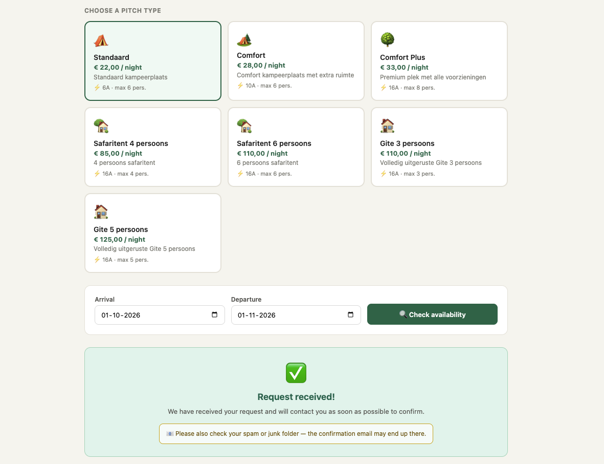 Online booking